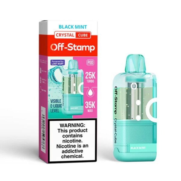 BLACK MINT - OFF STAMP X-CUBE CRYSTAL 35,000 PUFFS DISPOSABLE (POD ONLY)