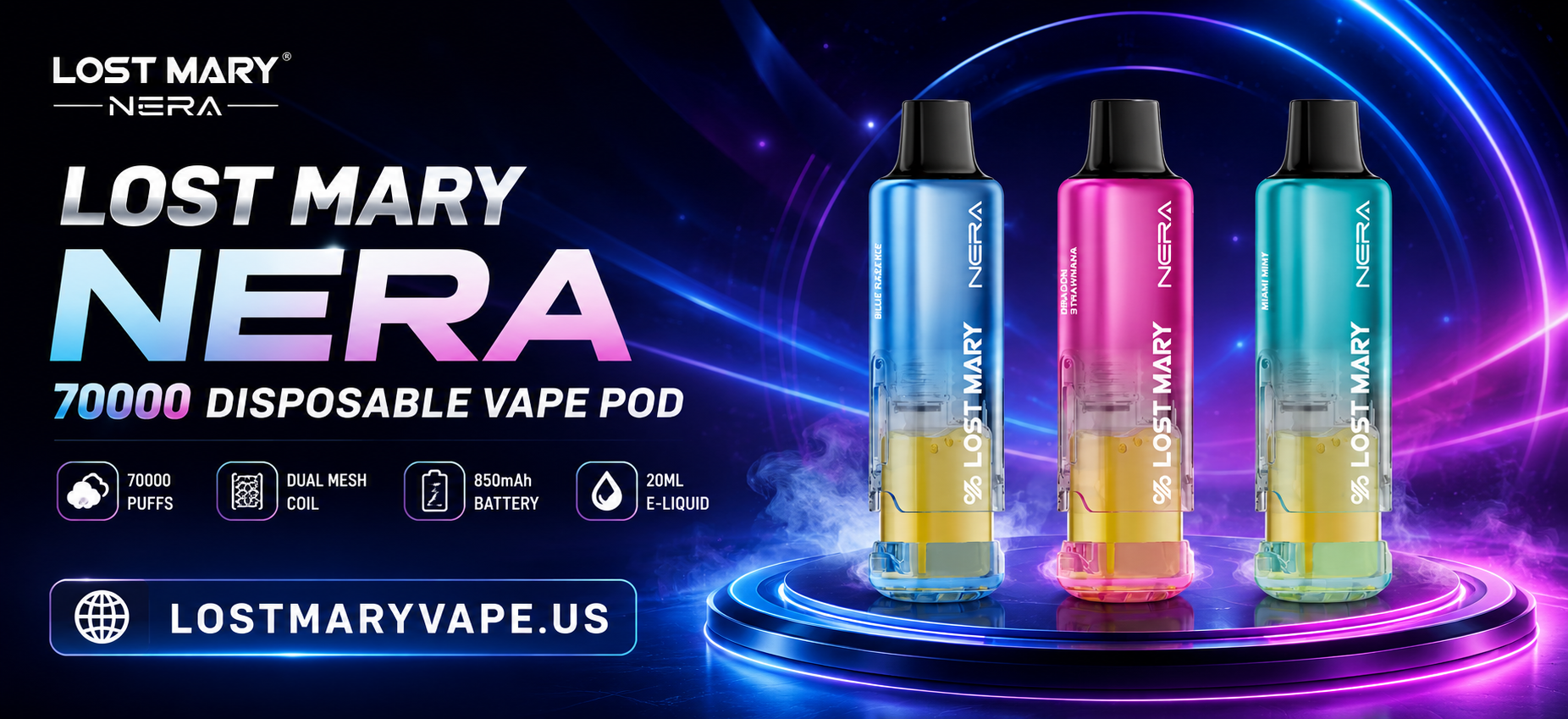 Home 6 Nera 70000 Disposable Vape Pod