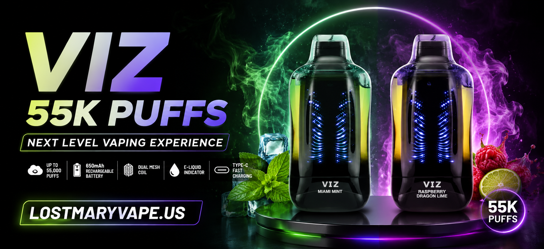 Home 2 Viz 55K Puffs